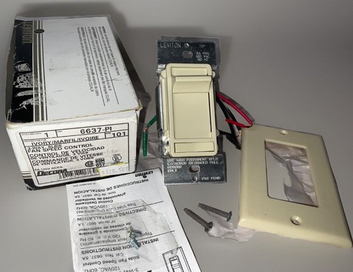 Leviton 6637 fan speed - 6637-pi,
